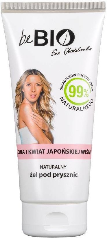 BeBio Ewa Chodakowska Naturalny żel pod prysznic Chia i Kwiat Japońskiej Wiśni 200ml 97060-uniw