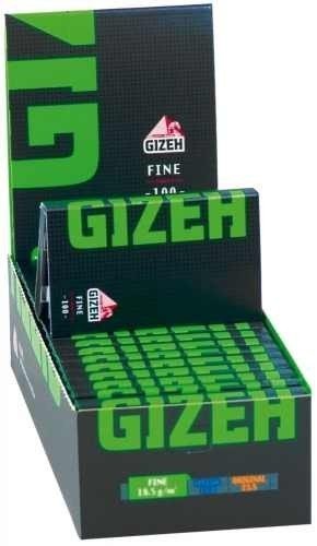 Gizeh Black Fine Magnet 411110035 krótkie bibułki do papierosów, 20 bloczków po 100 arkuszy 411110035