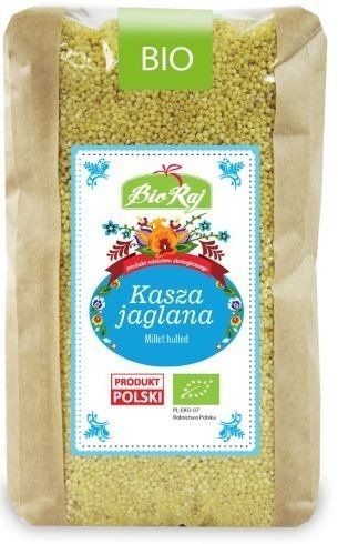 Bio Raj Kasza Jaglana Polska Proso Łuszczone 1kg - EKO