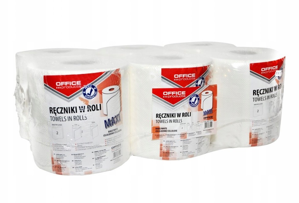 Ręcznik papierowy 2-warstwowy w roli 6 rolek x120m