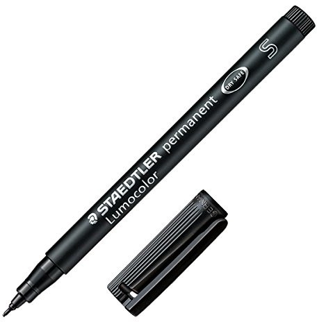 Staedtler 313 Lumocolor pisak uniwersalny S-koronka, trwałe, około 0.4 MM, 10 sztuk w kartonie Kabura, czarny 13143