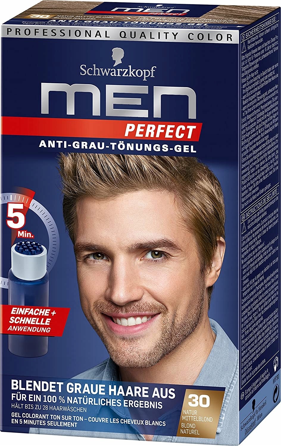 Schwarzkopf Men Perfect Odsiwiacz 30 blond średni