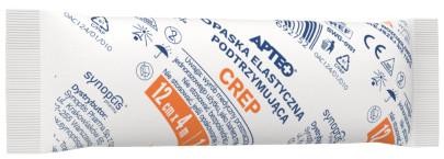 Synoptis Apteo opaska elastyczna podtrzymująca Crep 12 cm x 4 m 1 sztuka 9086679