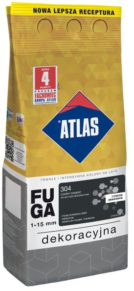 Atlas Fuga dekoracyjna 304 czarny 2 kg W-FU007-B0304-AT1B