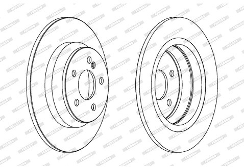 FERODO (FEDERAL-MOGUL) Tarcza hamulcowa (FEDERAL-MOGUL) DDF1675