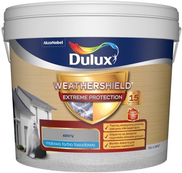 Dulux Farba elewacyjna Dulux Ultimate szary 10 l 5311813
