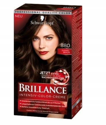 Schwarzkopf Farba do włosów, 880 Dunkel-Braun