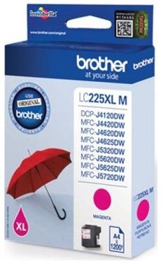 Brother Tusz Oryginalny Brother LC-225 XL M LC225XLM) Purpurowy)