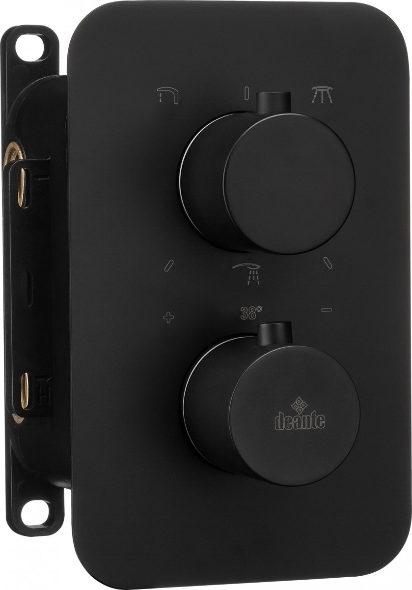 Deante Bateria wannowo-prysznicowa podtynkowa termostatyczna do BOXA czarna BXY_NECT