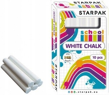 STARPAK Kreda szkolna biała 10szt