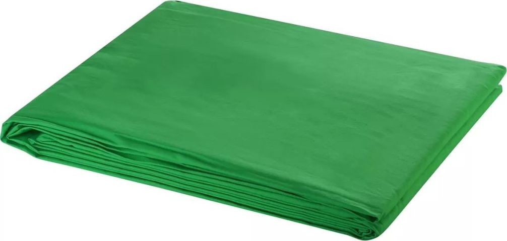 vidaXL Zielone tło fotograficzne bawełniane 600 x 300 cm chroma key 190008