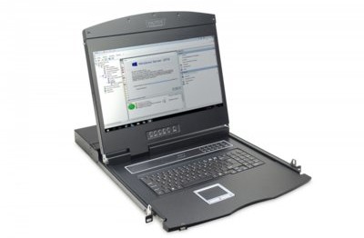 Digitus Konsola 19 LCD z touchpad bez KVM 1U klawiatura US (DS-72211-1US)