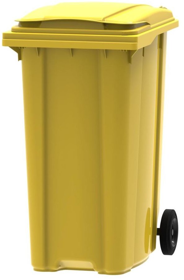 ESE Pojemnik na odpady plastikowe i metalowe MGB 360L żółty