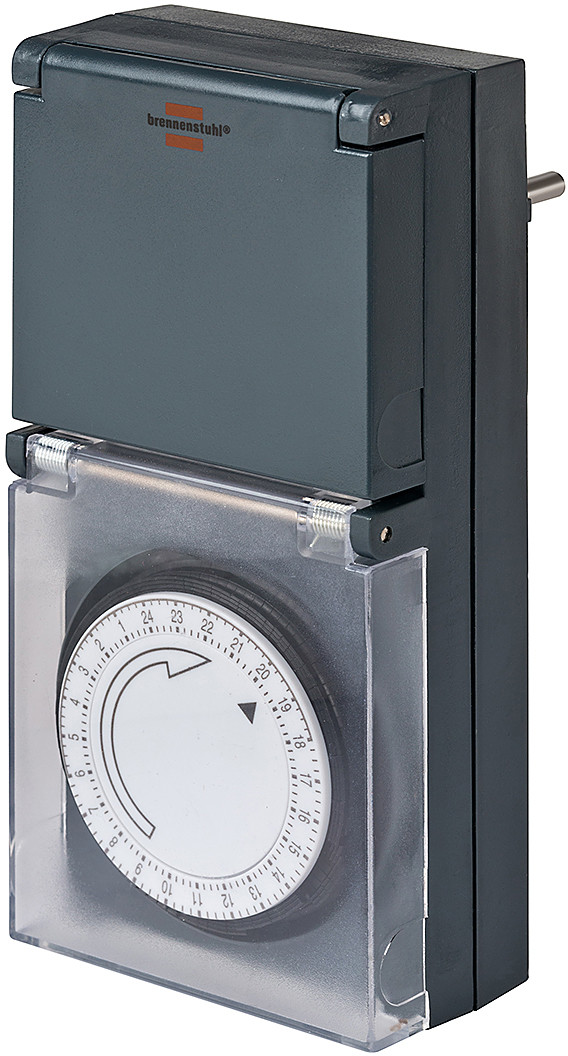 Brennenstuhl wyłącznik czasowy programator timer IP44 do ogrodu Timer Dobowy MZ 44 1506464