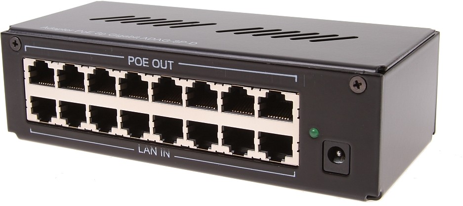 brak danych Adapter PoE 8p Gigabit ADAG-8P