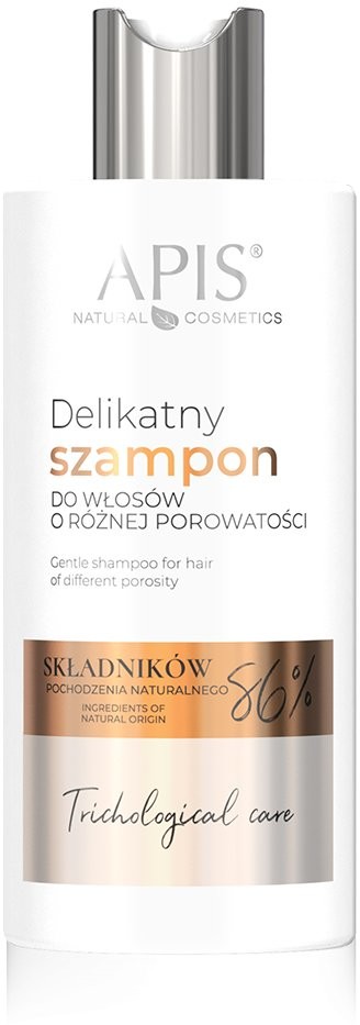 Apis Professional Trichological Care - Delikatny Szampon do Włosów o Różnej Porowatości 300ml AP6419