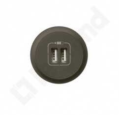 Legrand Plakietka ładowarki USB Celiane 067956 podwójna 2XUSB typu A lub C grafitowa