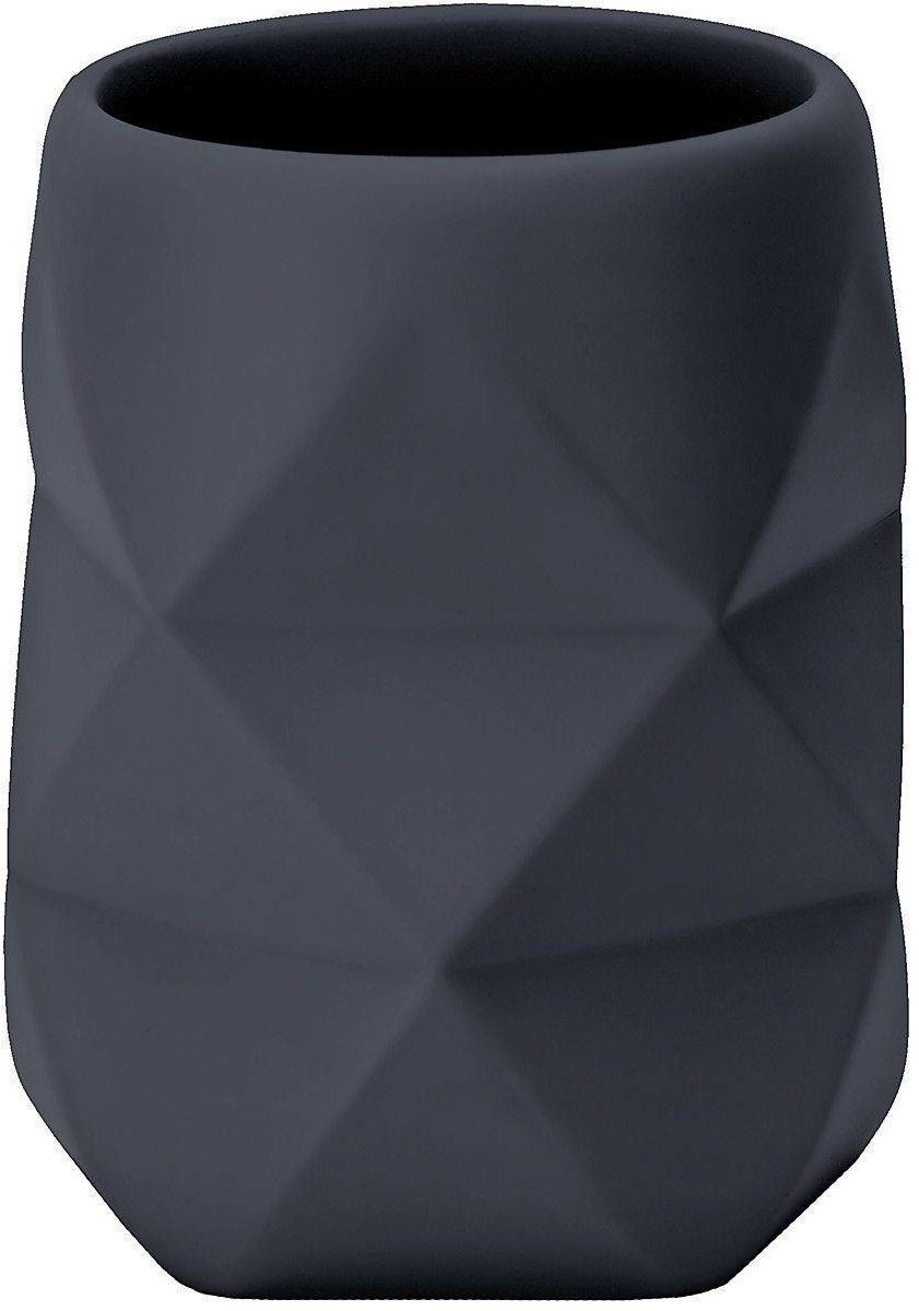 Kleine Wolke Kubek na szczoteczki do zębów Golden Crackle Black 4004478293687
