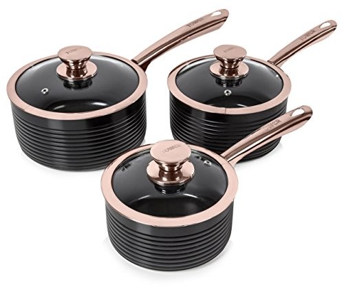 Tower Garnek do gotowania-zestaw, 5-częściowy, 3 szt. T800001RB