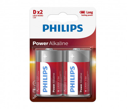 Zdjęcia - Bateria / akumulator Philips Power Alkaline D LR20  - darmowy odbiór w 22 miastach i bezp (2szt)