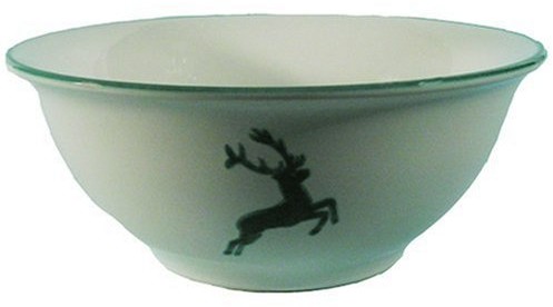 Gmundner Keramik Gmundner ceramika manufaktura 0324srsa26 Zielony jeleń miska do sałaty, średnica 26 cm 0324SRSA26