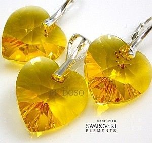 Arande SUPER CENA SWAROVSKI kolczyki wisiorek SUNFLOWER 1342585179