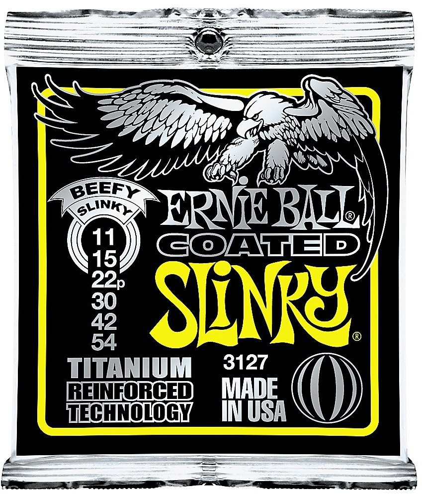 Ernie Ball Titanium RPS Coated Slinky Electric Guitar Strings 3127