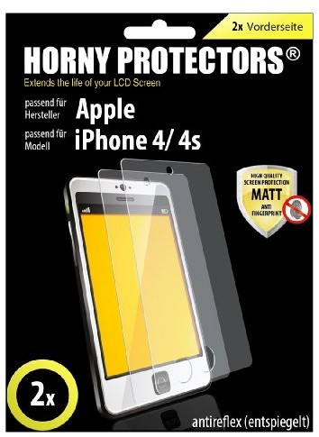 HORNY PROTECTORS Horny Protectors Zestaw 2x antyrefleksyjna folia ochronna na wyświetlacz do Apple iPhone 4/ 4s 4250558636367