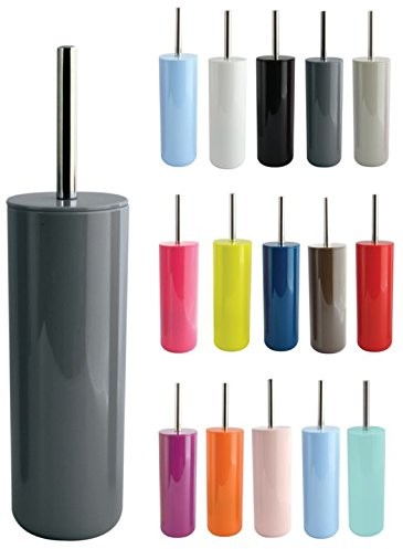 MSV szczotka do WC, szczotka sedesowa, szczotka toaletowa Inagua z pojemnikiem higienicznym, kolor czarny. 143941