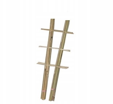 Drabinka Bambusowa Podpora Pergola Rośliny 45 cm