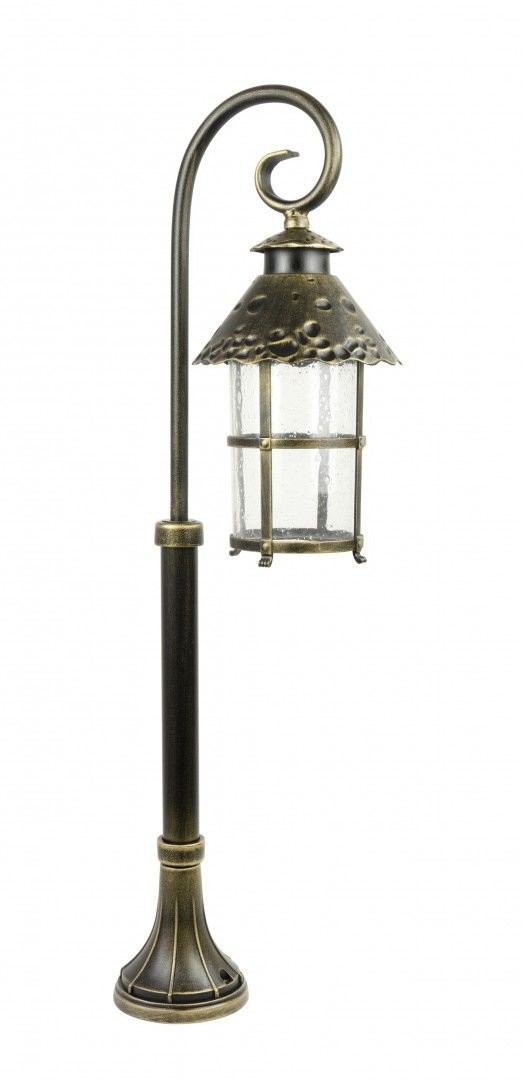 Su-Ma Lampa zewnętrzna stojąca latarnia patyna mosiądz Toledo K 5002
