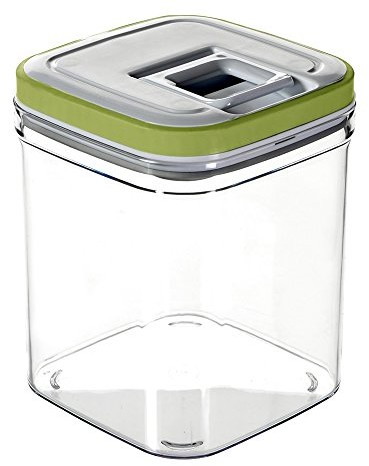 Curver pudełko 03031 995 01 pojemnik na żywność Grand Chef Cube, 1,3 L, przezroczysty/biały/zielony 217838