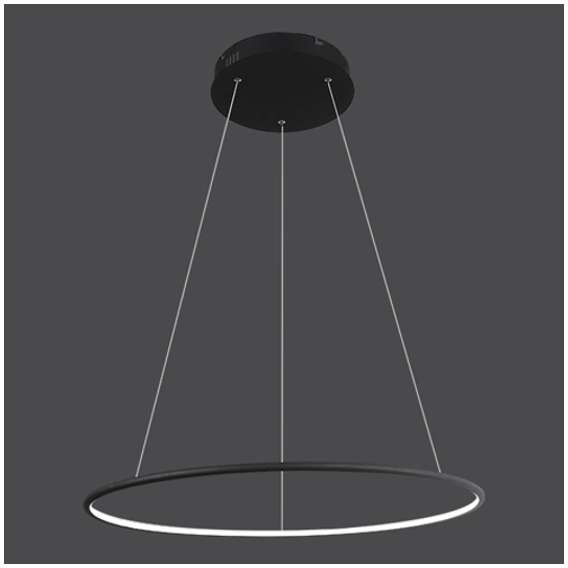 Altavola Design LAMPA wisząca LED 32W SHAPE LA073/P_60_in_4k_black futurystyczna OPRAWA zwis pierścień ring IP44 czarny LA073/P_60_in_4k_black