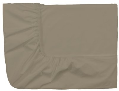 Essix Home Collection essix Royal Line prześcieradło z gumką,-bawełna perkalu, szarobrązowy, 90x220 cm 3359100173730