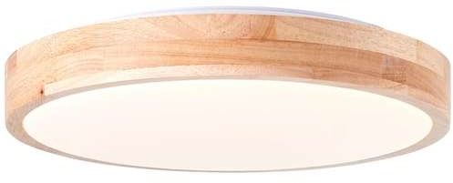 Brilliant Slimline G99414/75 plafon lampa sufitowa 1x12W LED biały/drewno