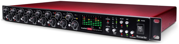 Focusrite Scarlett 8-kanałowy mikrofon rozszerzenie Pre z analogową kompresją, 8 in/8 out