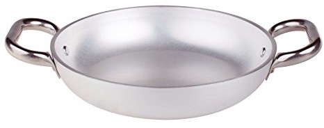 Pentole Agnelli pentole agnelli patelnia do płyta ceramiczna, aluminium Profi 5 MM, srebrny/czarny, 36 cm ALMR111036