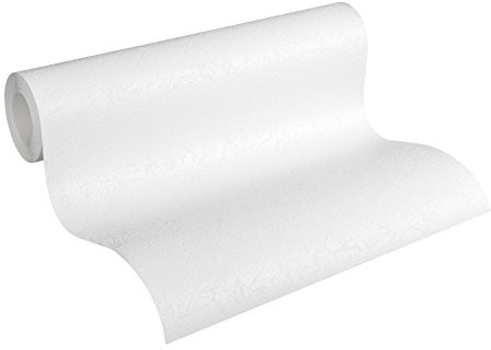 A.S. Création tapeta z włókniny do czyszczenia mistrz w tynkarskie Look, biały