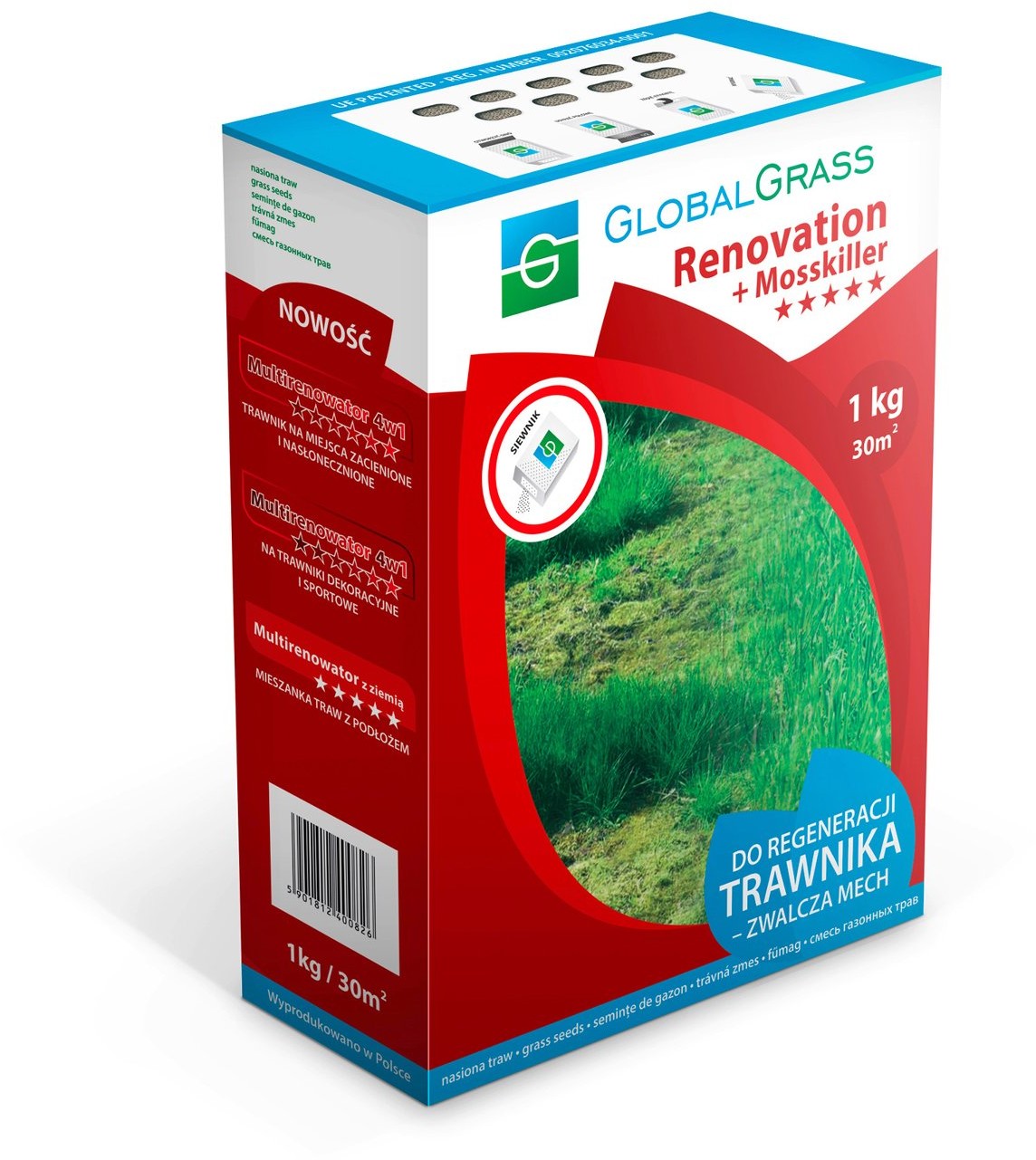 OBI Global Grass Mieszanka traw Renovation + Mosskiller 1 kg