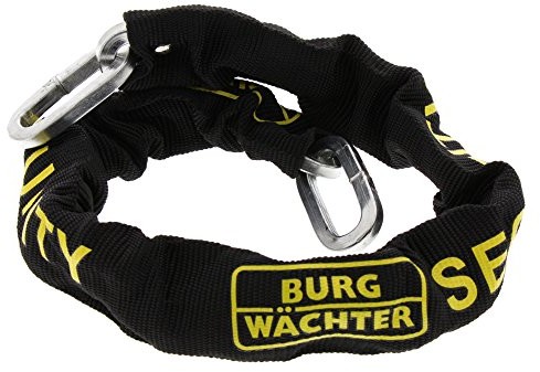 Burg Wächter Burg-Wächter łańcuszek połączenie, czworokątny hartowane + zapięcie łańcuszka, długość: 90 cm, grubość: 8 MM, SKM 8/90/ni50 SKM 8/90/Ni50
