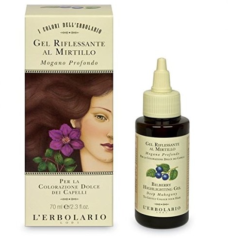 L'Erbolario farby do włosów żel z jagodłą - głęboki mahoń czerwony, 70 ml