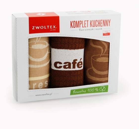 Zwoltex Komplet kuchenny Cafe Brązowy