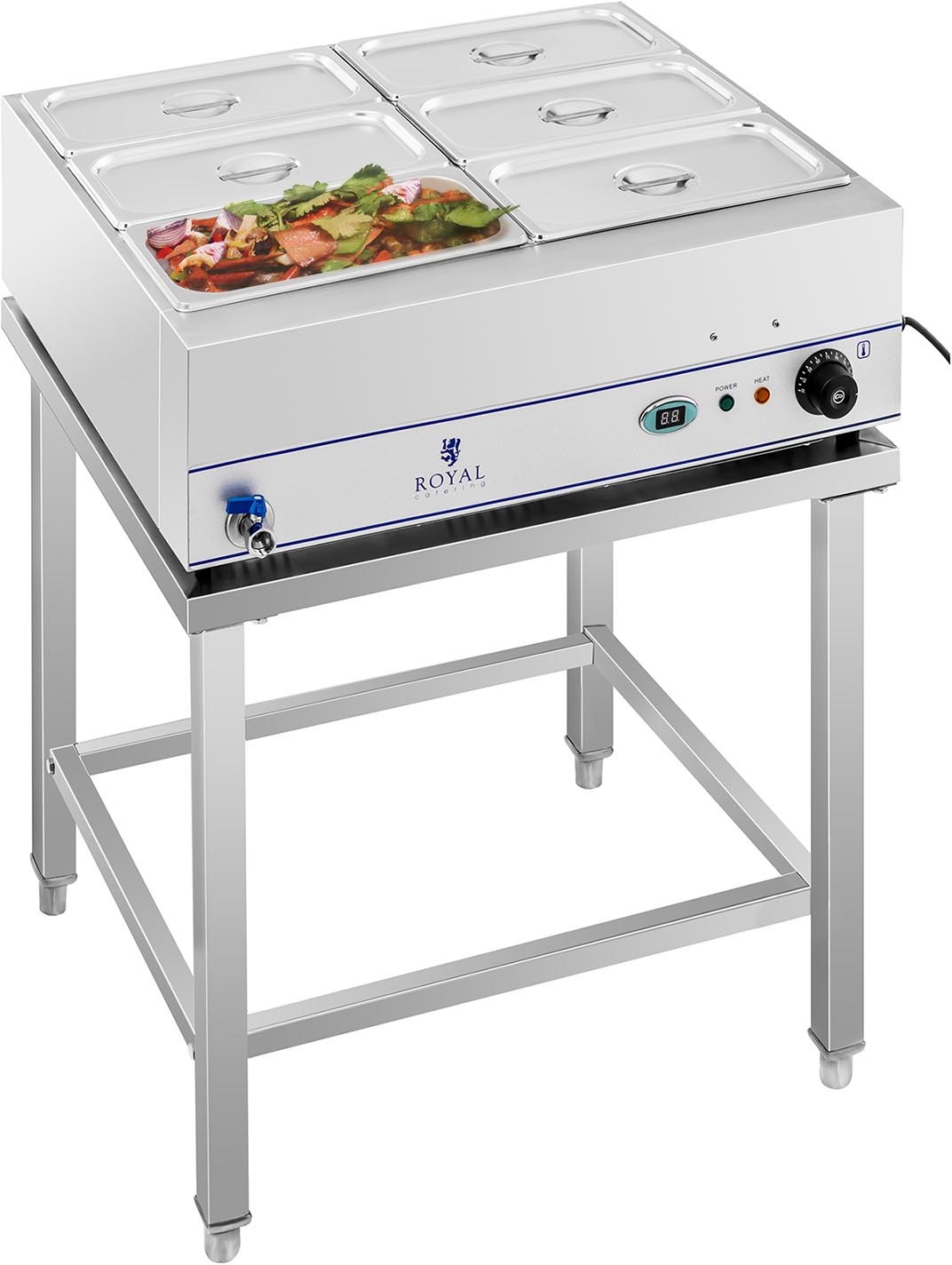 Royal Catering Bemar - 6 x GN 1/3 - stojak RCBM-6WS-2000 RCBM-6WS-2000