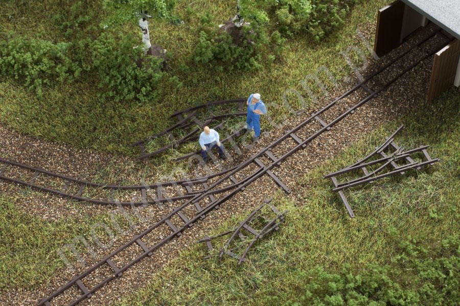 Auhagen Atrapa zakładowej kolejki wąskotorowej, dodatkowe tory Auhagen 43701