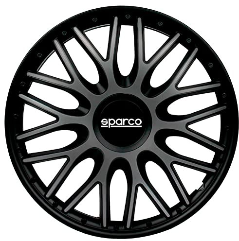 SPARCO Sparco SPC1396GRBK zestaw kołpaków na koła Roma 3-calowy szary/czarny SPC1396GRBK