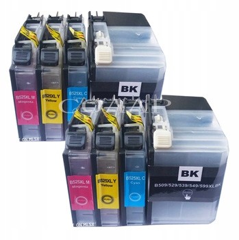 8x Tusz Do Drukarki Brother DCP-J105 J100 MFC-J200
