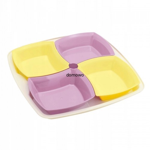 MISECZKI Z TWORZYWA NA DIPY PRZEKĄSKI FIOLET