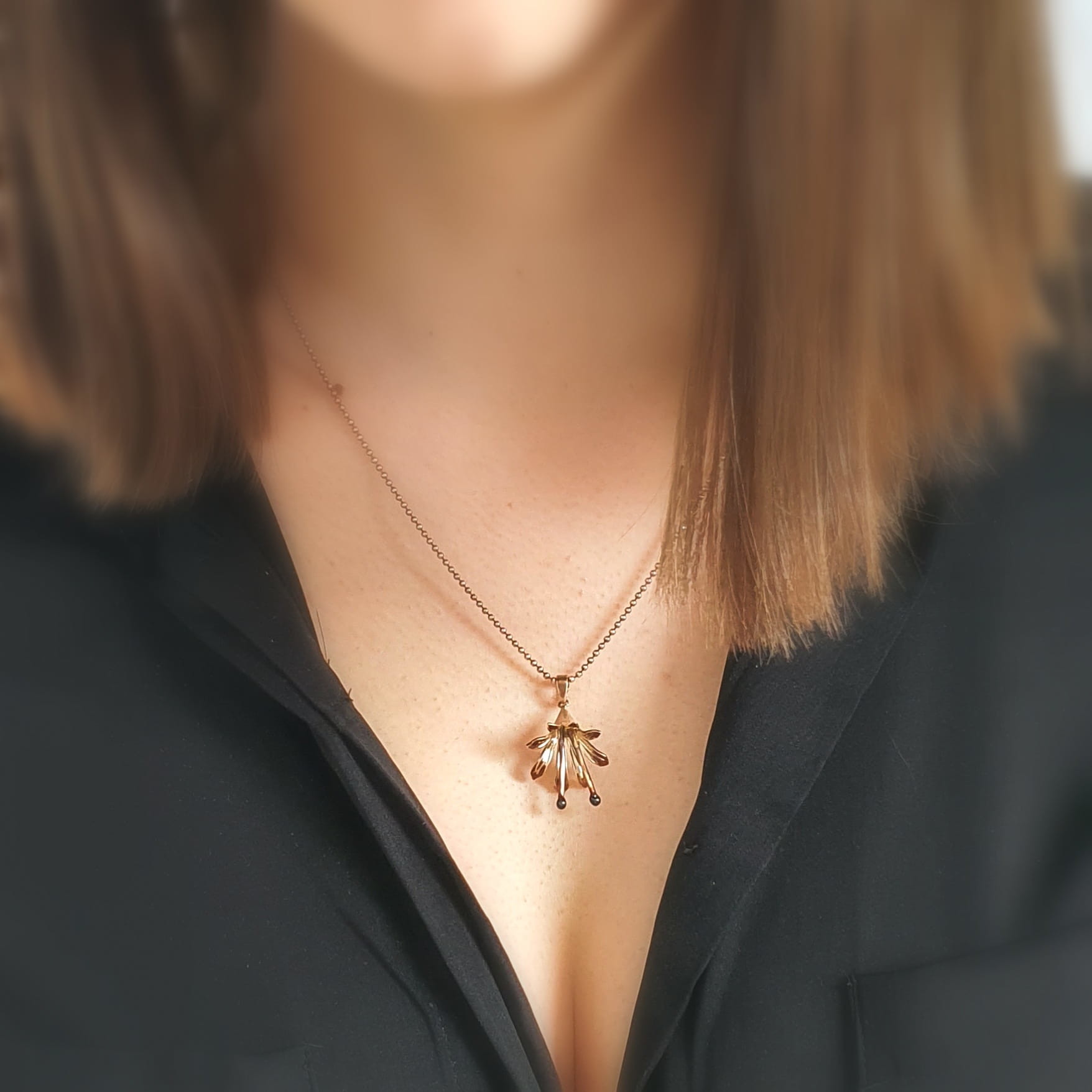 Venus Galeria Dzwoneczek III brązowy - zawieszka srebrna