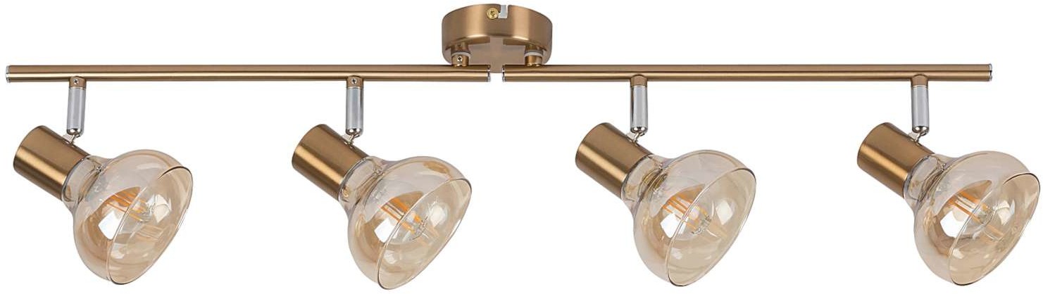 Rabalux 5550 - Oświetlenie punktowe HOLLY 4xE14/40W/230V złoty