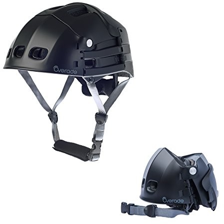 Overade overade składany kask plixi Fit, czarny 10011BK600 LXL BK